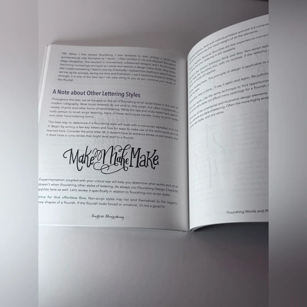 Fearless Flourishing: Workbook for Hand Lettering - Picture 4 of 9